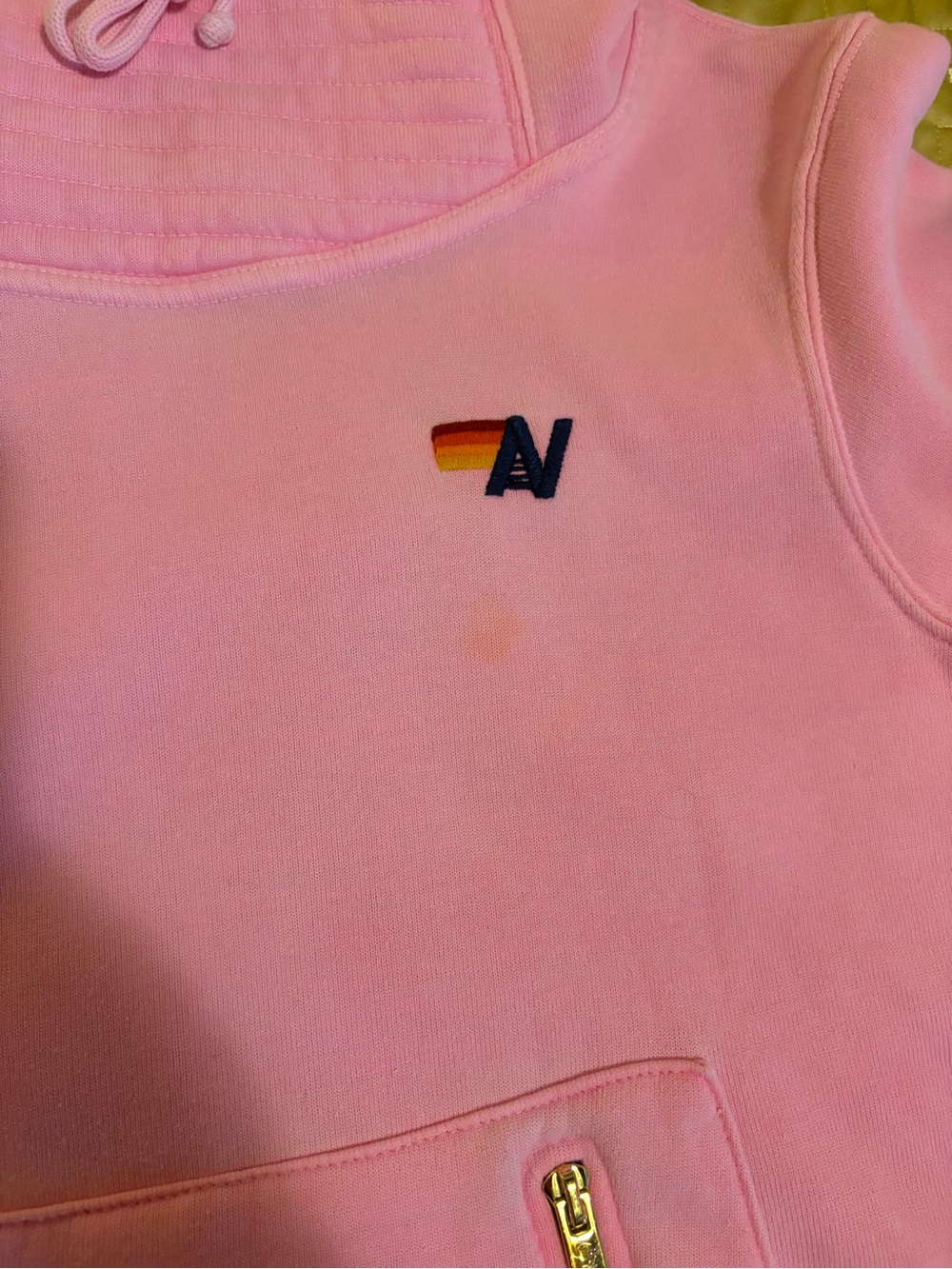 Aviator Nation Pink Fleece-Lined Hoodie - Picture 3 of 5